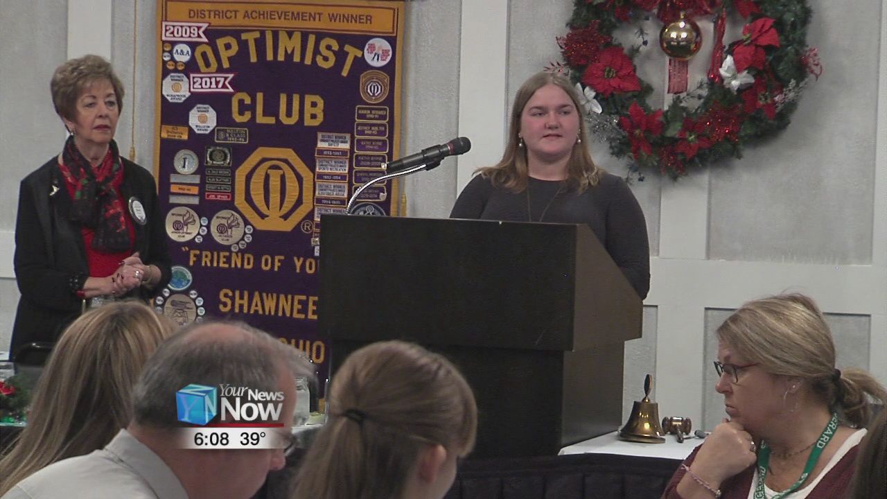 Students honored By Shawnee Optimist Club